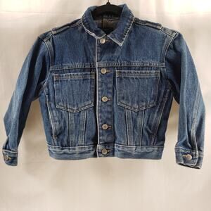 Kids Class Club Jeans Jacket Unisex Medium Blue Medium Wash Cotton Long Sleeve